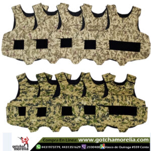 Paquete 10 Chalecos Gotcha Campo Camo Digital Paintball