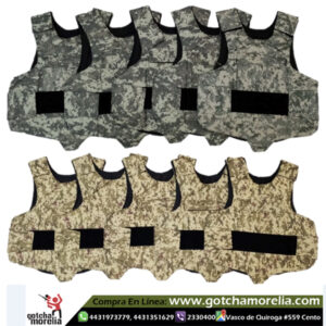 Paquete 10 Chalecos Gotcha Campo Camo Digital Paintball
