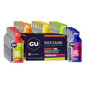 Caja De Gel Energético Gu Energy Roctane 24 Piezas Combinada