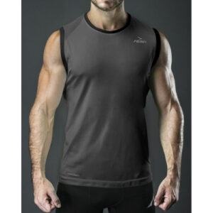 Playera Sin Mangas Gris Nemik Deportiva