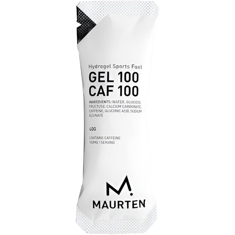 Caja de Gel 100 para deportistas Maurten con Cafeína